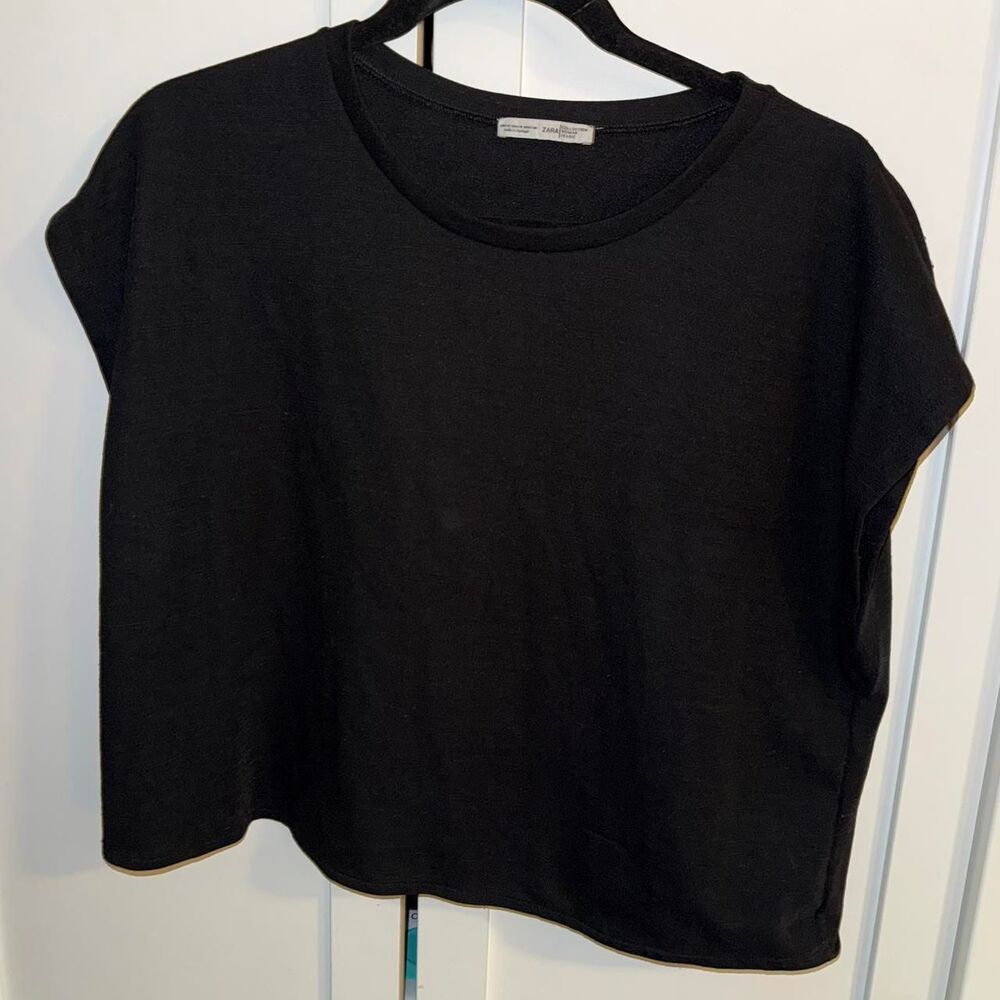 Zara Women's Black Blouse, Size Medium